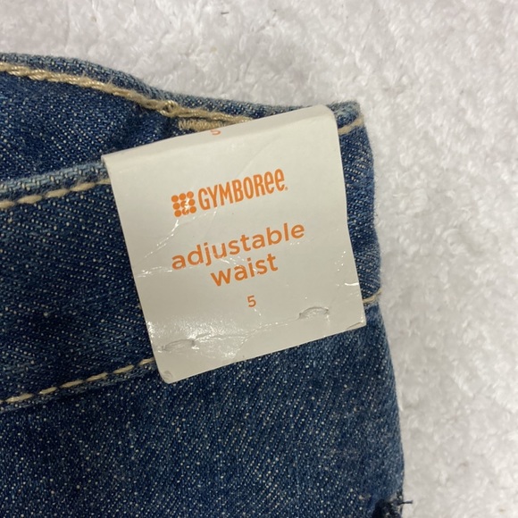 NWT vintage Gymboree adjustable waist embroidered flower flare jeans girls 5 - Picture 8 of 11